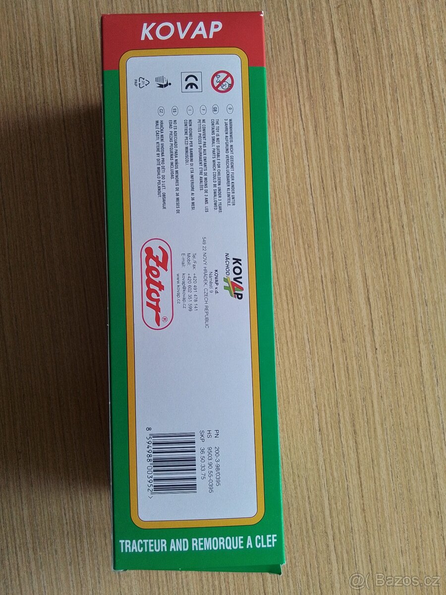 Traktor s valníkem červený - 3