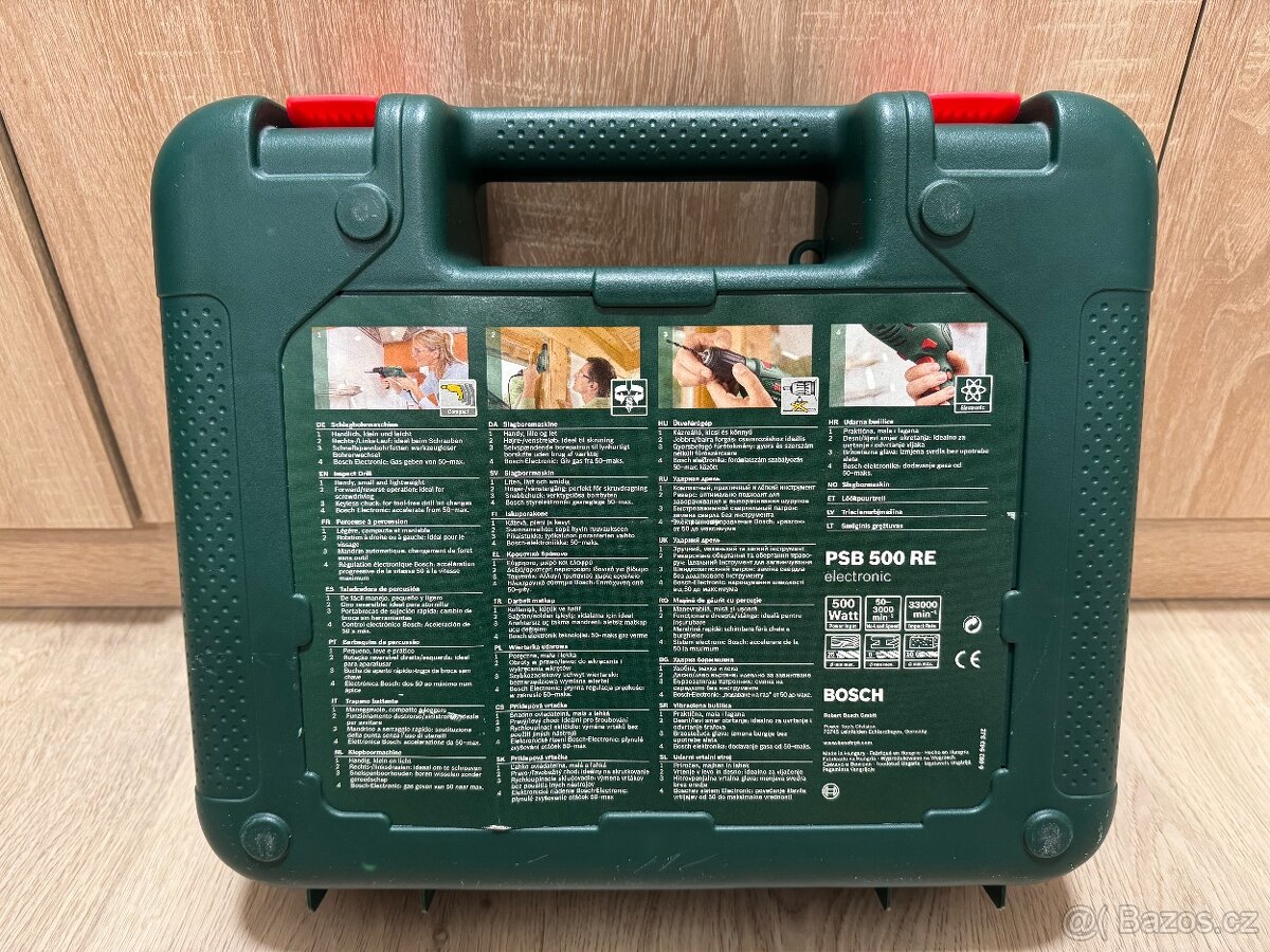 BOSCH příklepová vrtačka 500W - 3