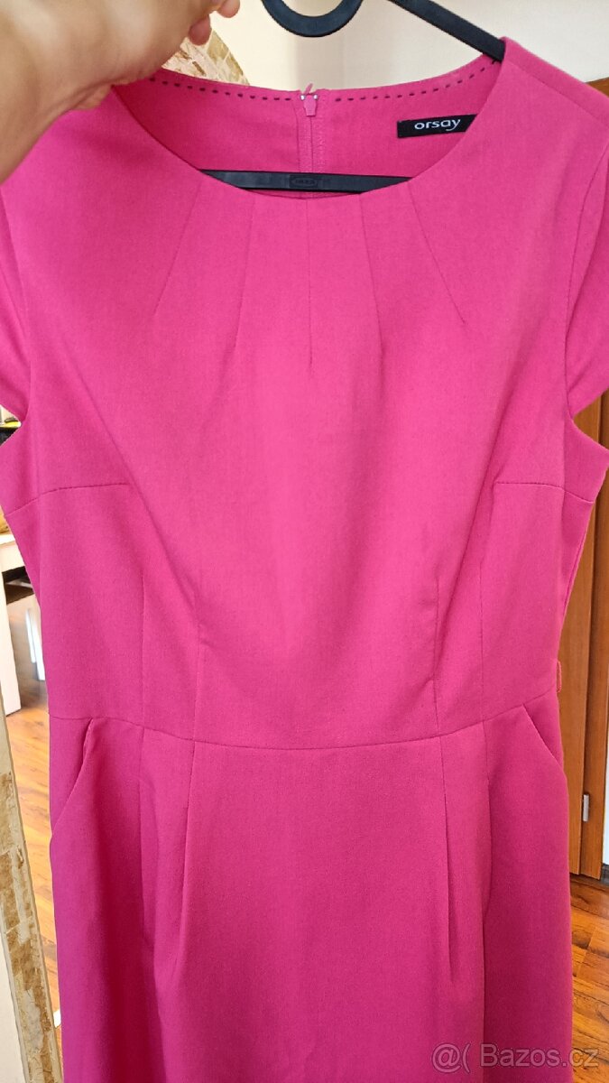 Růžové šaty Orsay - 3