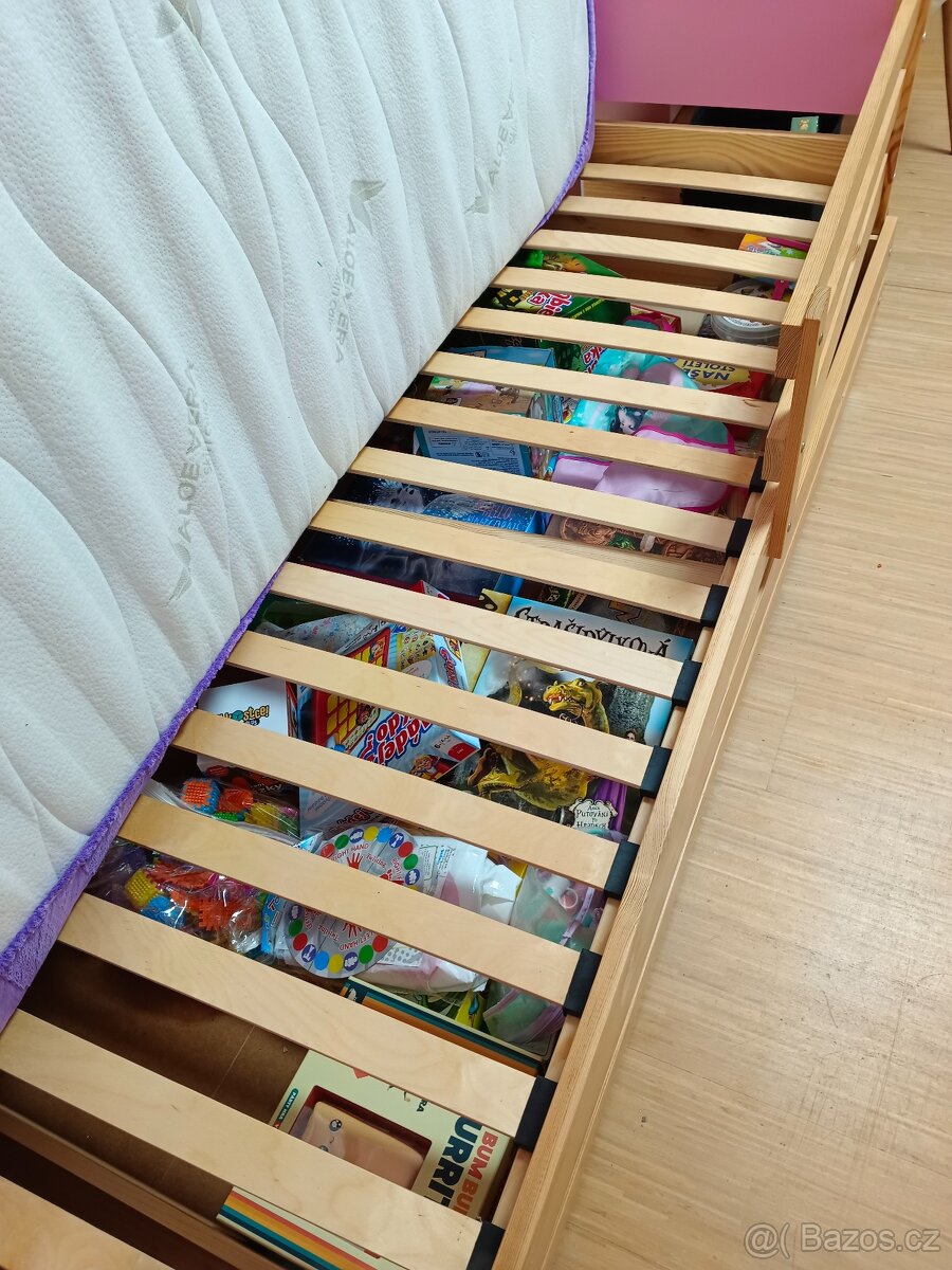 Dětská dívčí postel s matrací - 3