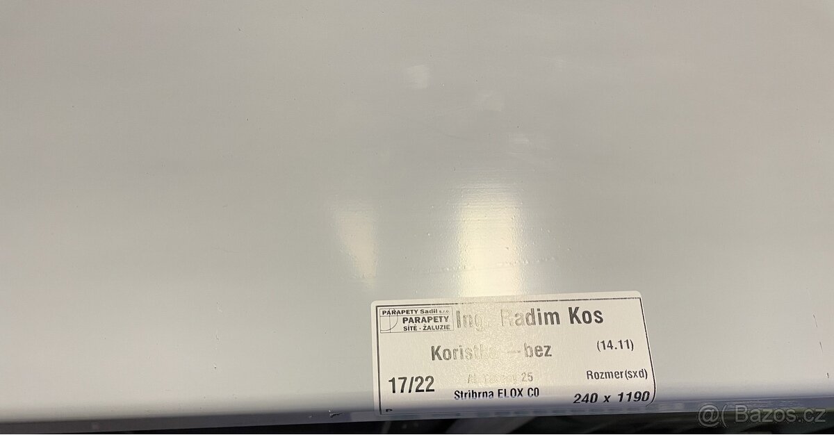 Parapety tažený hliník ELOX - stříbrná - 3