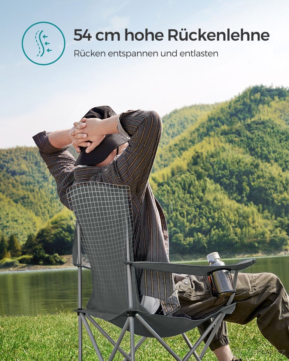 Nová kempovací - rybářská křesla 2ks v balení - 3