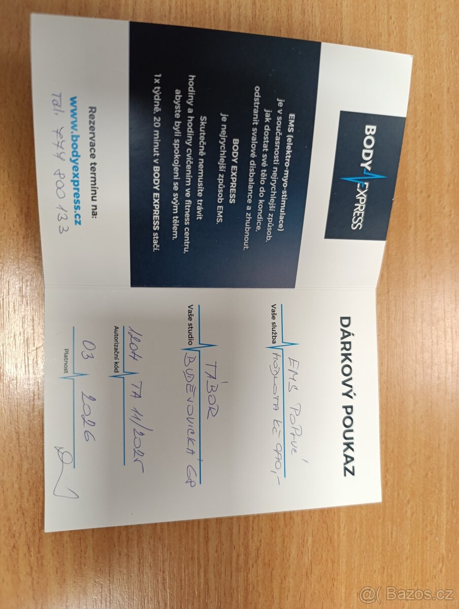 Dárkový poukaz Body express - 3