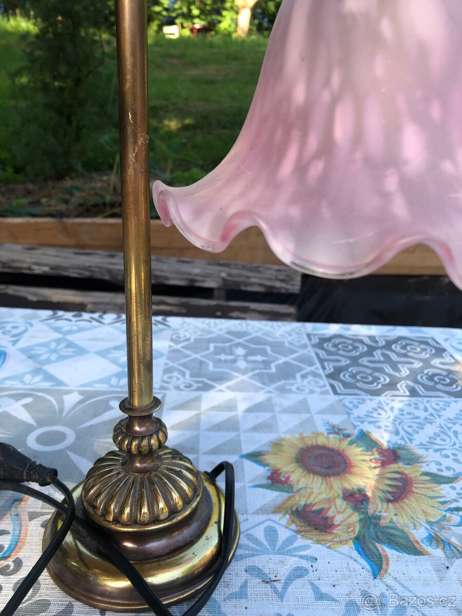 Antik lampa stolní - 3