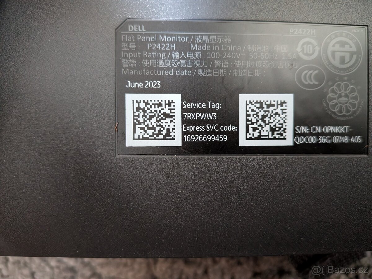 Monitor 24" Dell P2422H - 3
