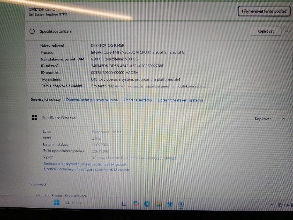 Notebook DELL Inspiron N7110 - 3