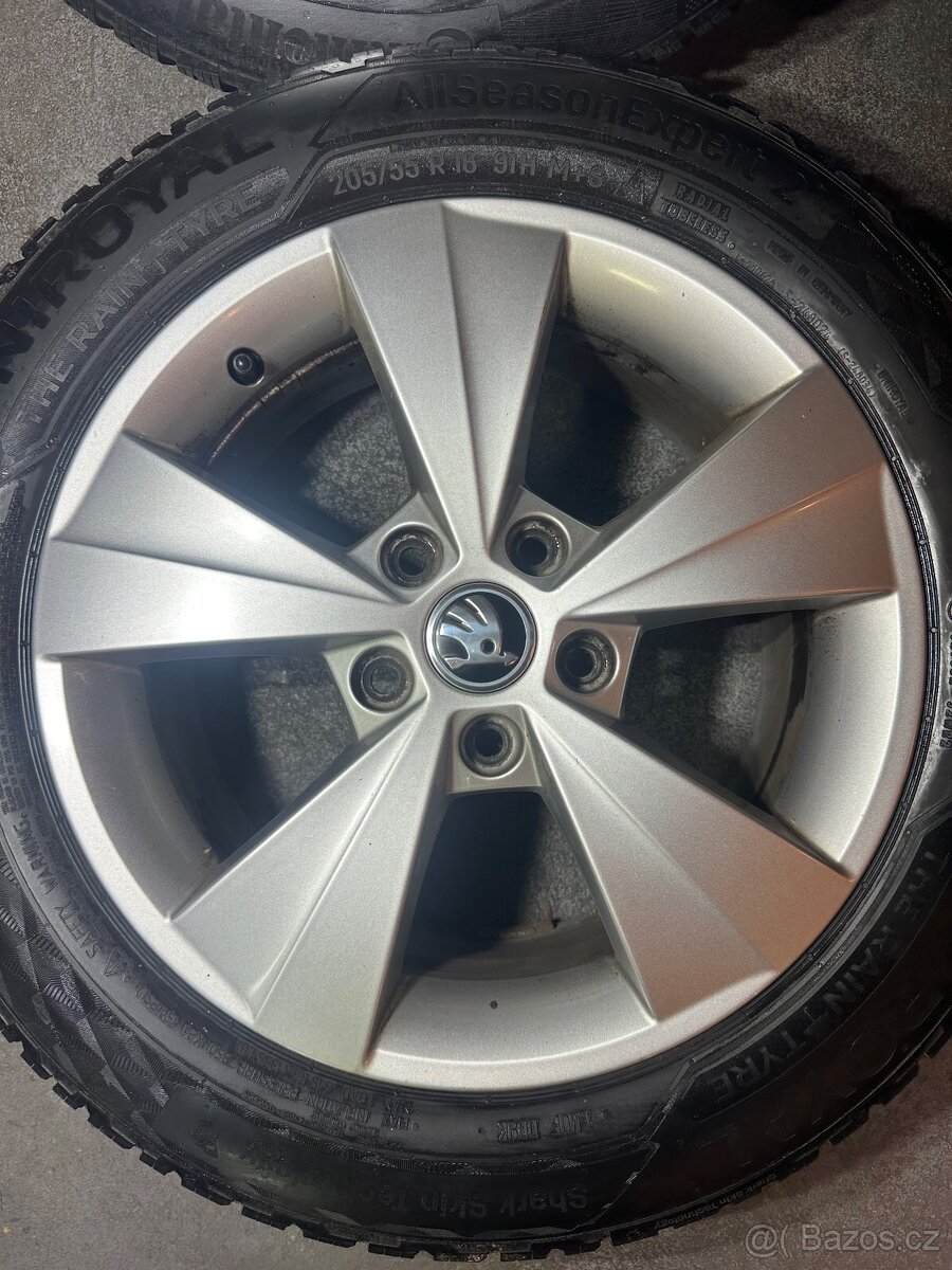 ALU Kola ŠKODA 5x112 R16 VELORUM Zimní Pneu 205/55/16 - 3
