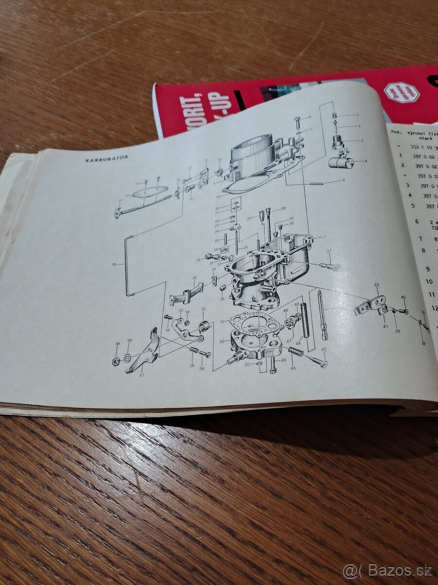 WARTBURG SEZNAM NÁHRADNÍCH DÍLŮ - 3