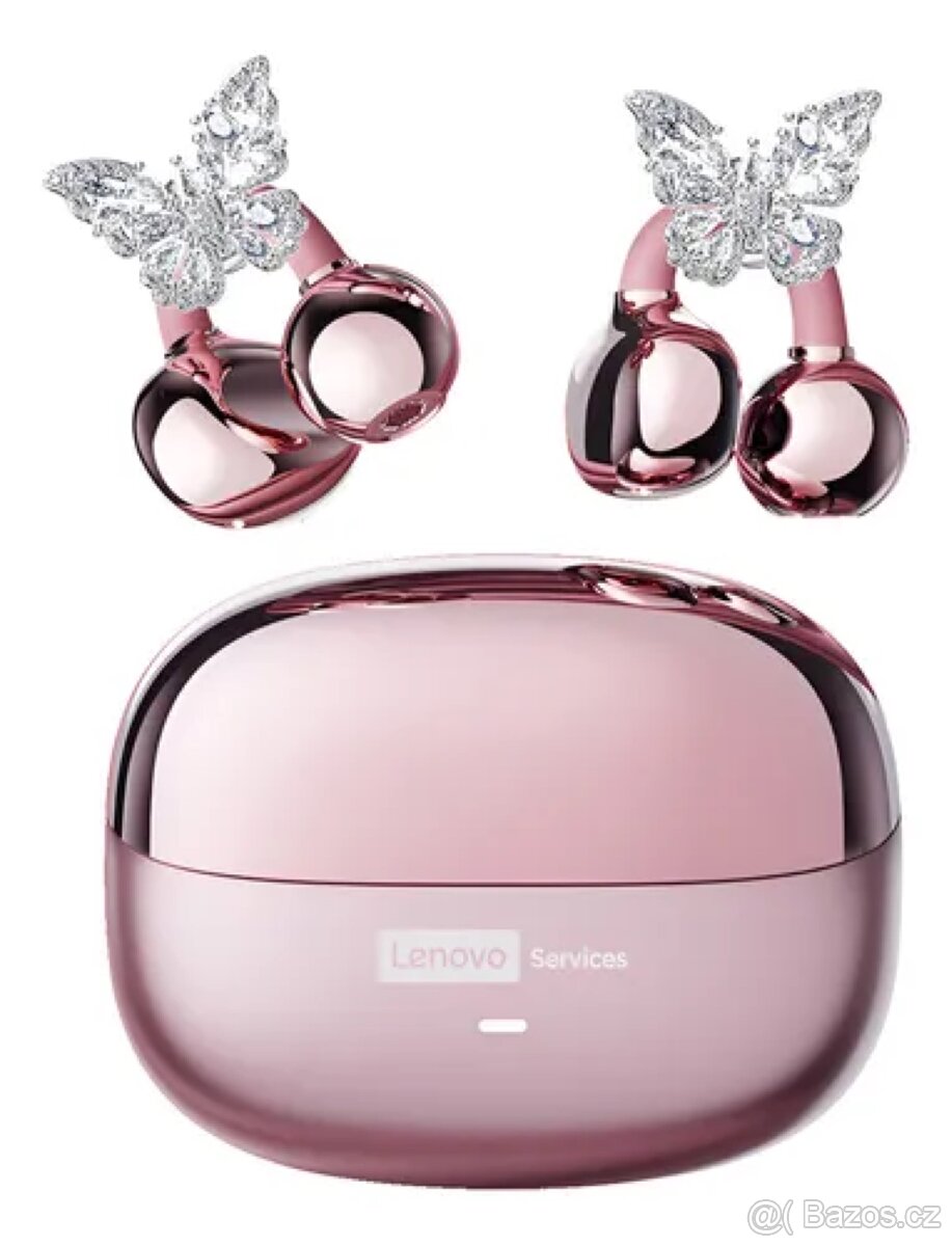 Módní sluchátka Lenovo s mašlí. - 3