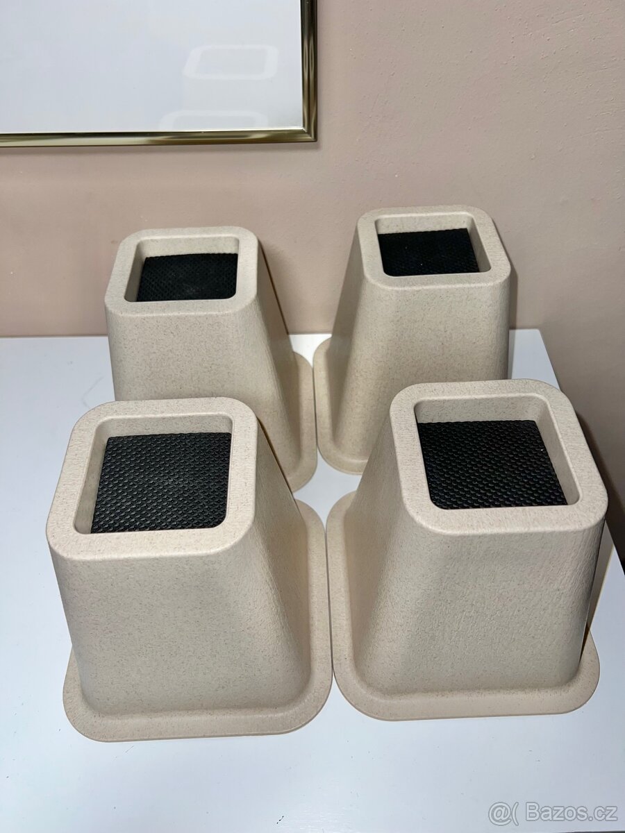 4x nový béžový podstavec pod nábytek 15 cm - 3