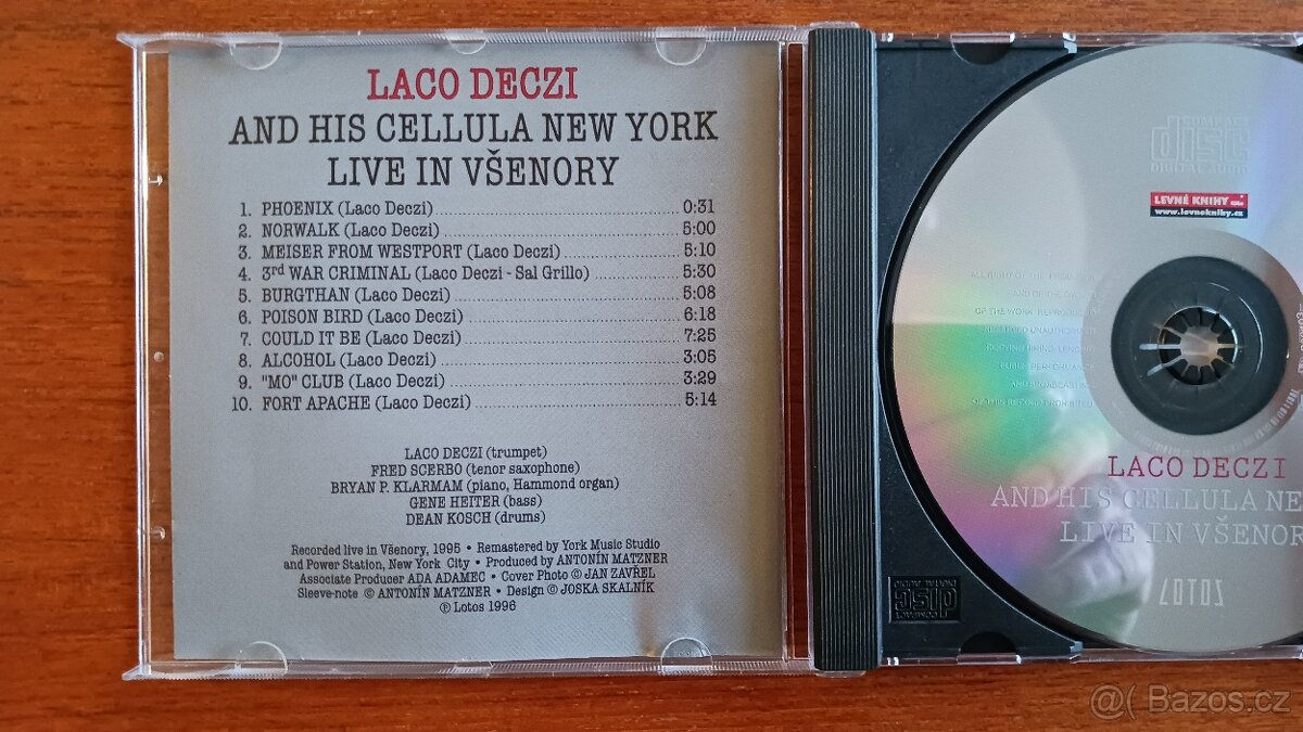 CD - Laco Deczi - Live in Všenory - 3