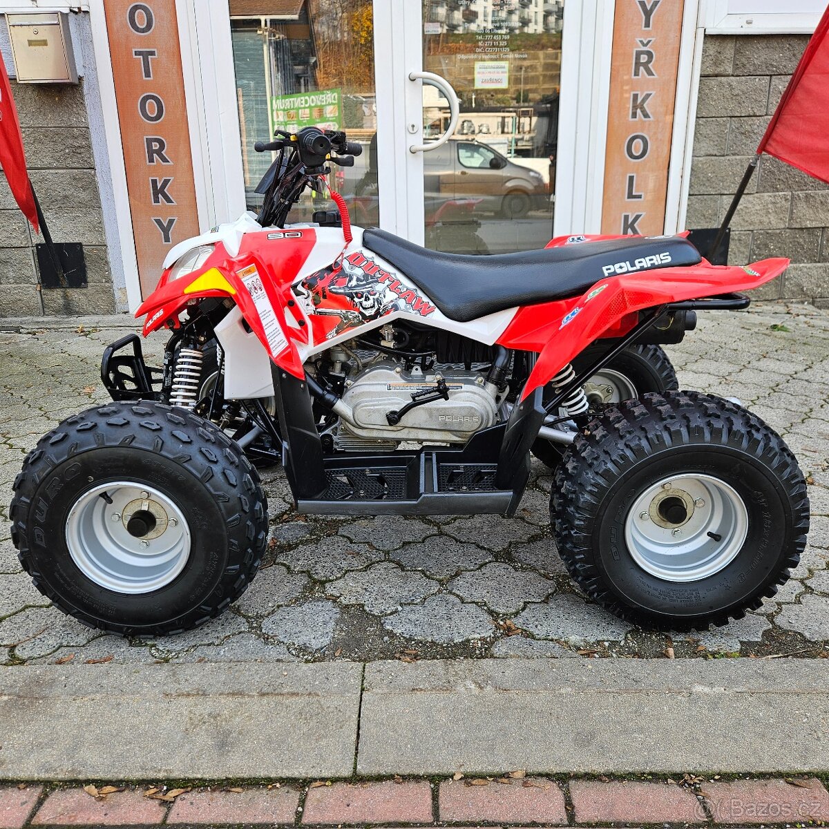 Polaris Outlaw 90, ČR, nové brzdové obložení, 6kw - 3