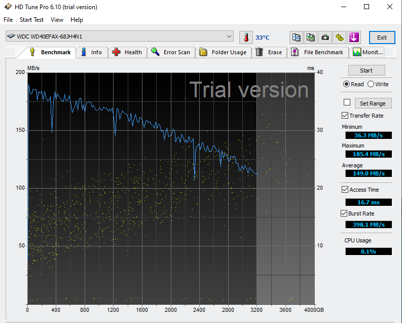 4TB HDD Western Digital Red WD40EFAX, 3,5" SATA #2 - 3