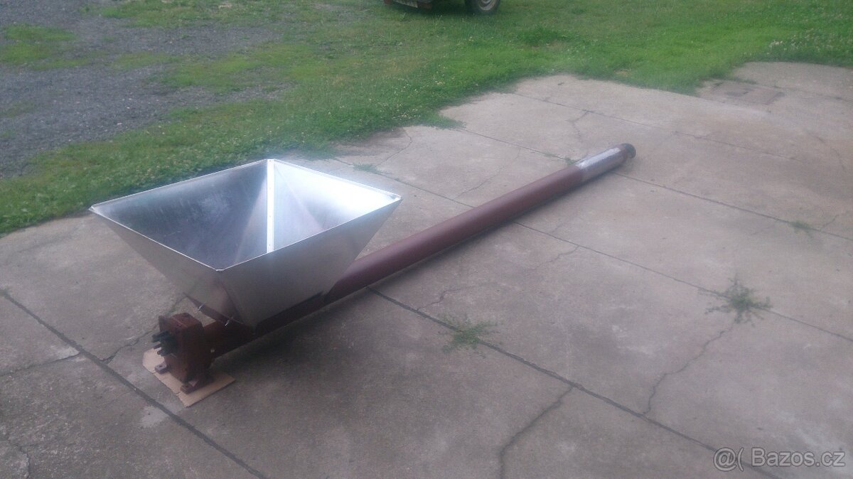 šnekový dopravník na uhlí, pelety, štěpka apod. - 3