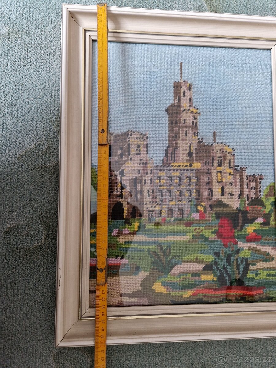 Staré ručně vyšívané obrazy - 3