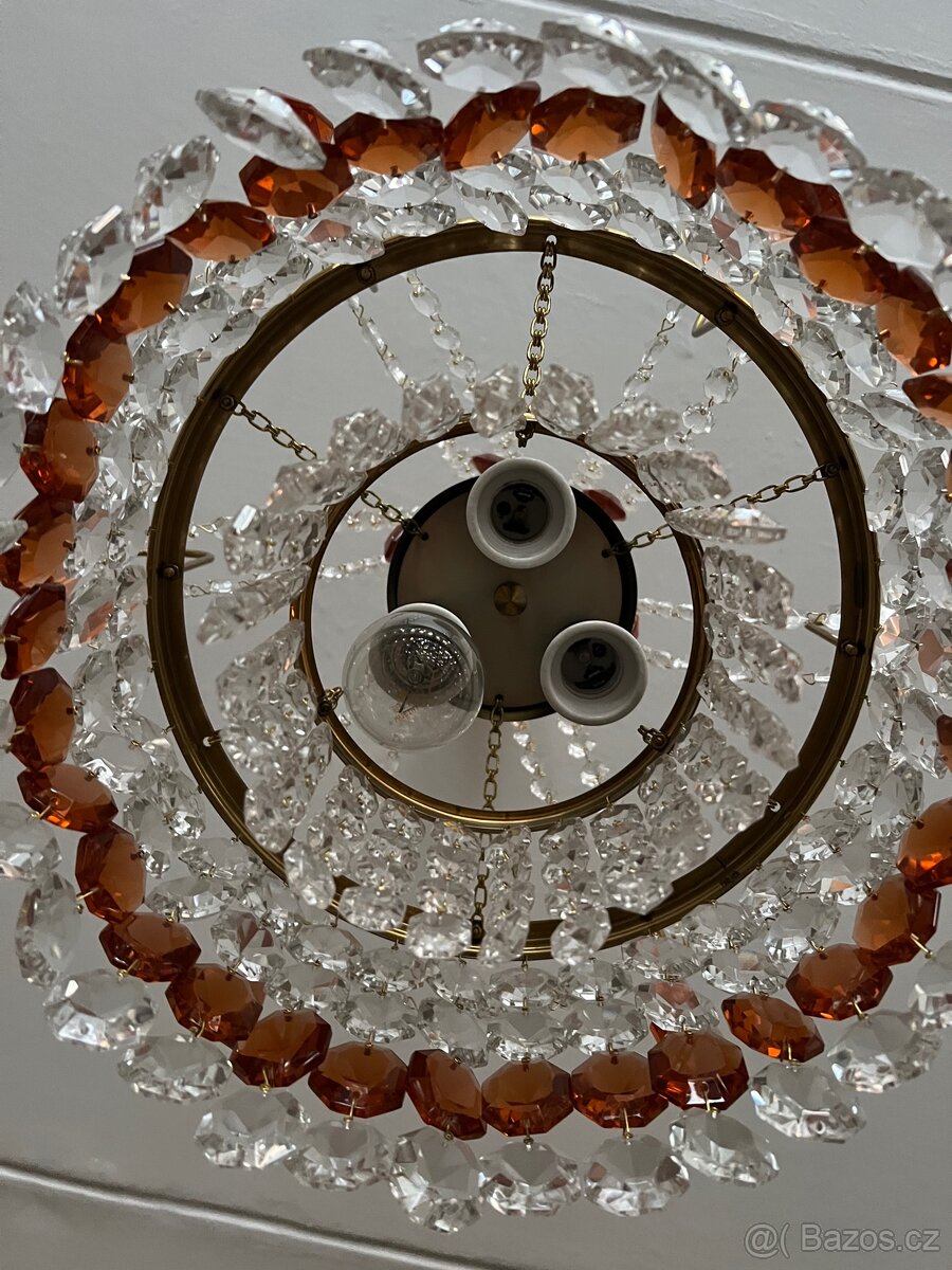 Starý skleněný lustr - 3