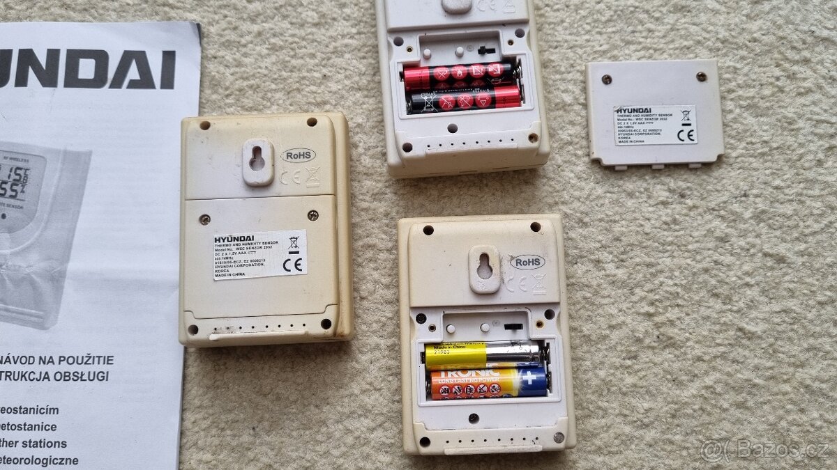 3 x sensor teploty a vlhkosti Hyundai WSC - 3