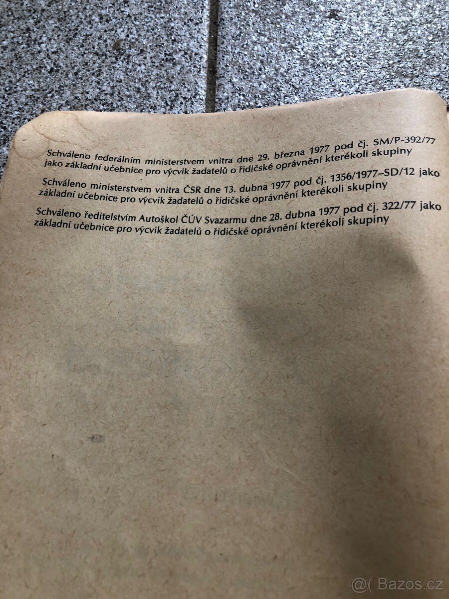 Učebnice Pravidla silničního provozu 1977. - 3
