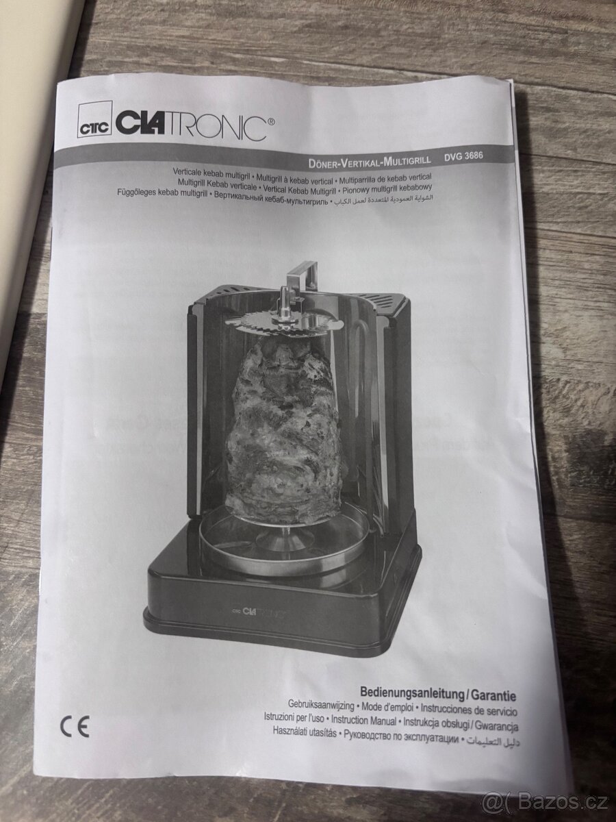 Nový doner - kebab, kuře - multifunkční grill - 3