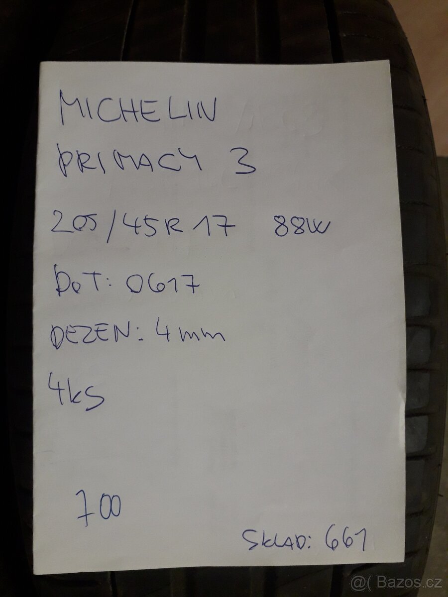 205/45R17 88W Michelin Primacy 3 - 3