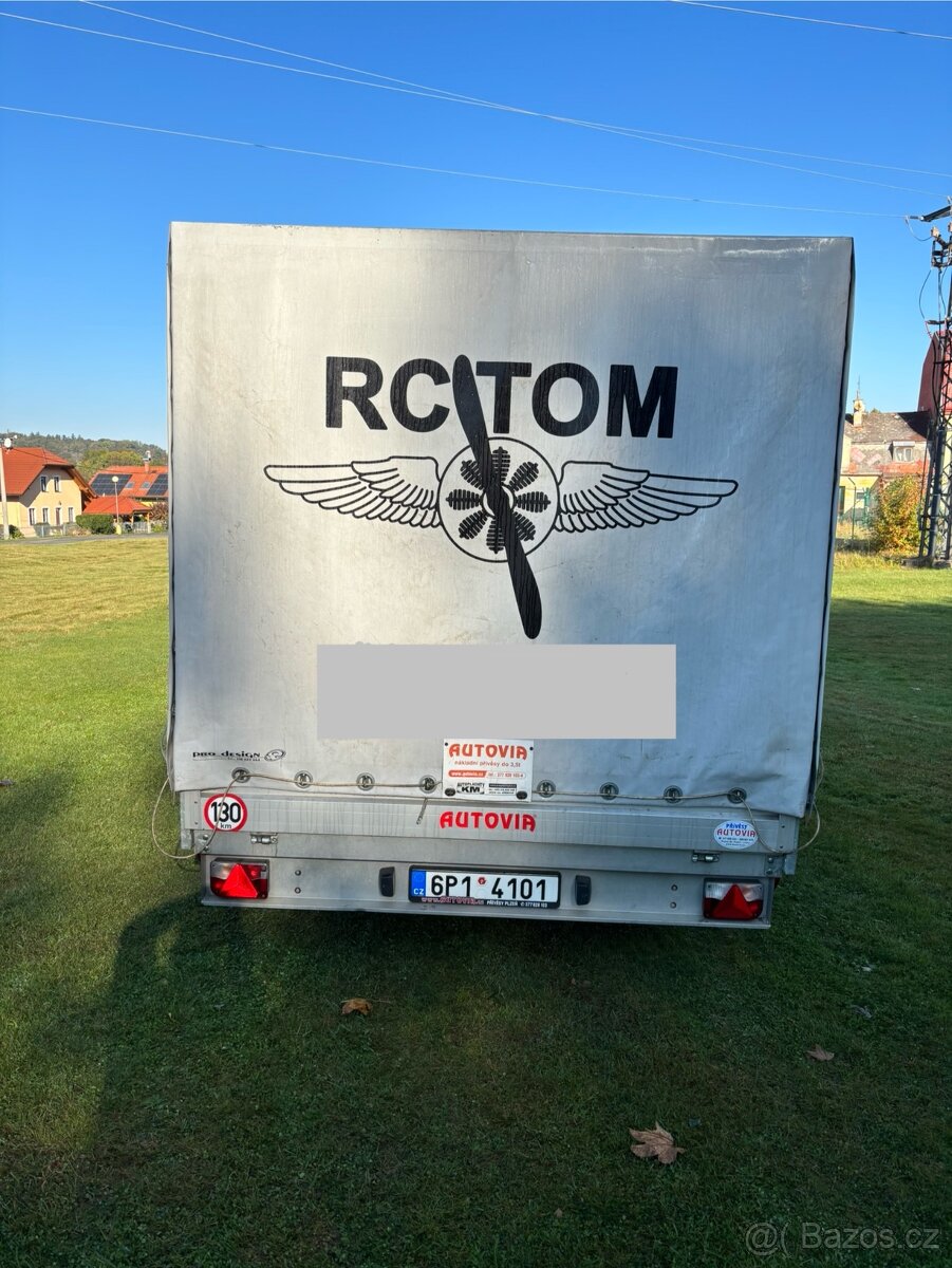 Přívesný vozík brzdený - 3