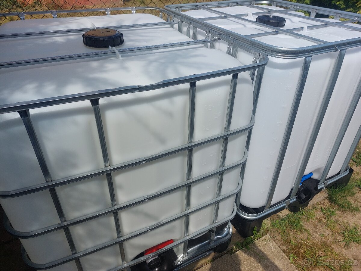 IBC kontejner 1000 litrů od potravin jako nový - 3