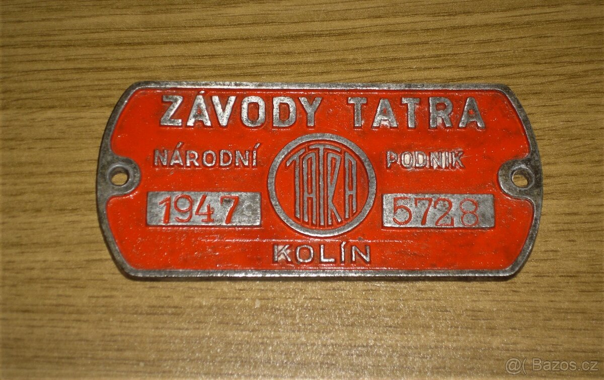 CEDULKA - VÝROBNÍ ŠTÍTEK - TATRA... - 3