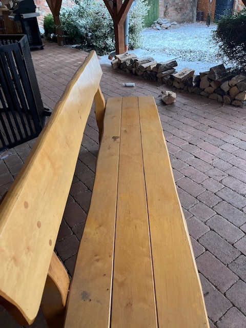 zahradní dřevěná lavice - 3