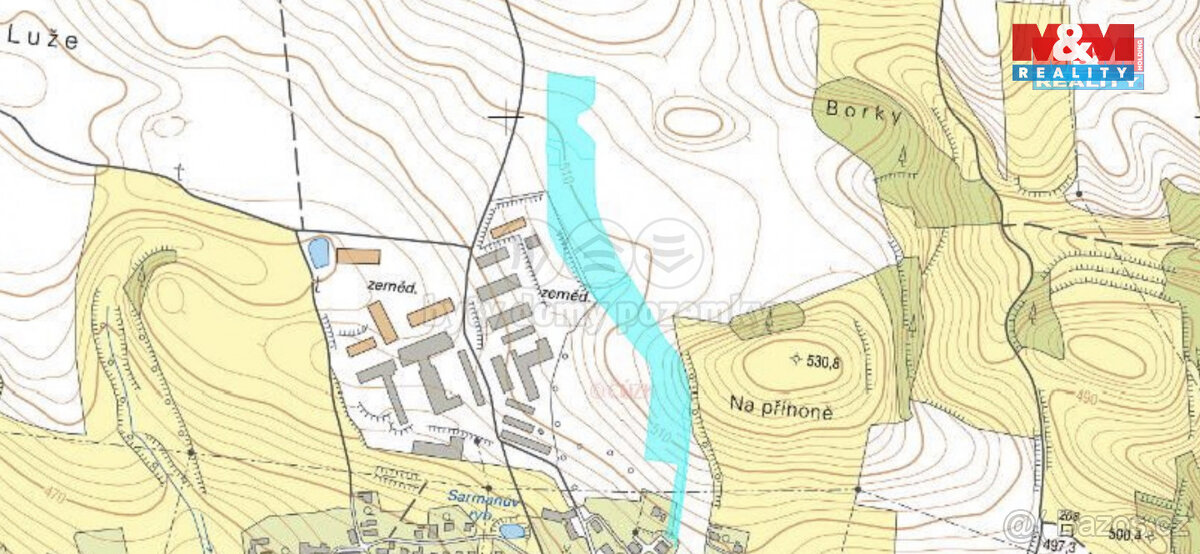 Prodej pole, 35442 m², Jedlí - 3