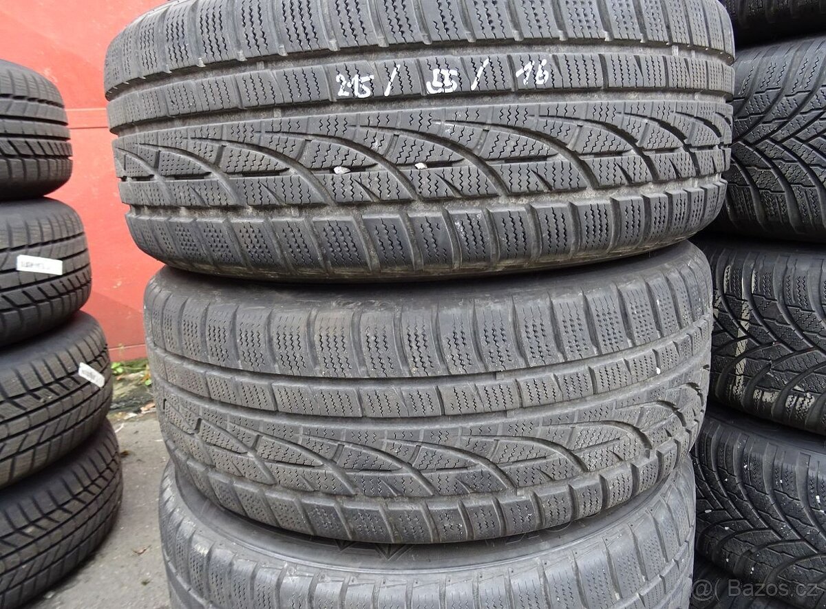 Zimní pneu Hankook, 215/55/16, 4 ks, 7 mm - 3