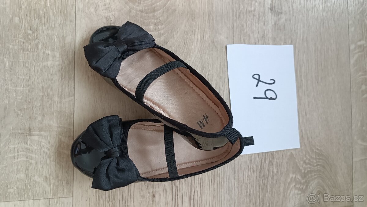 Dívčí boty balerínky a zimní vel. 25, 29, 30 - 3