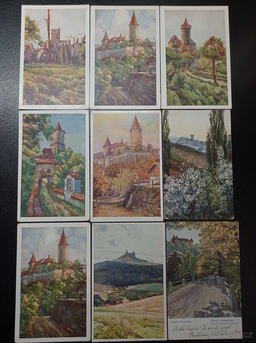Pohlednice MF Hrady, Zámky ČR Kolorované - 3