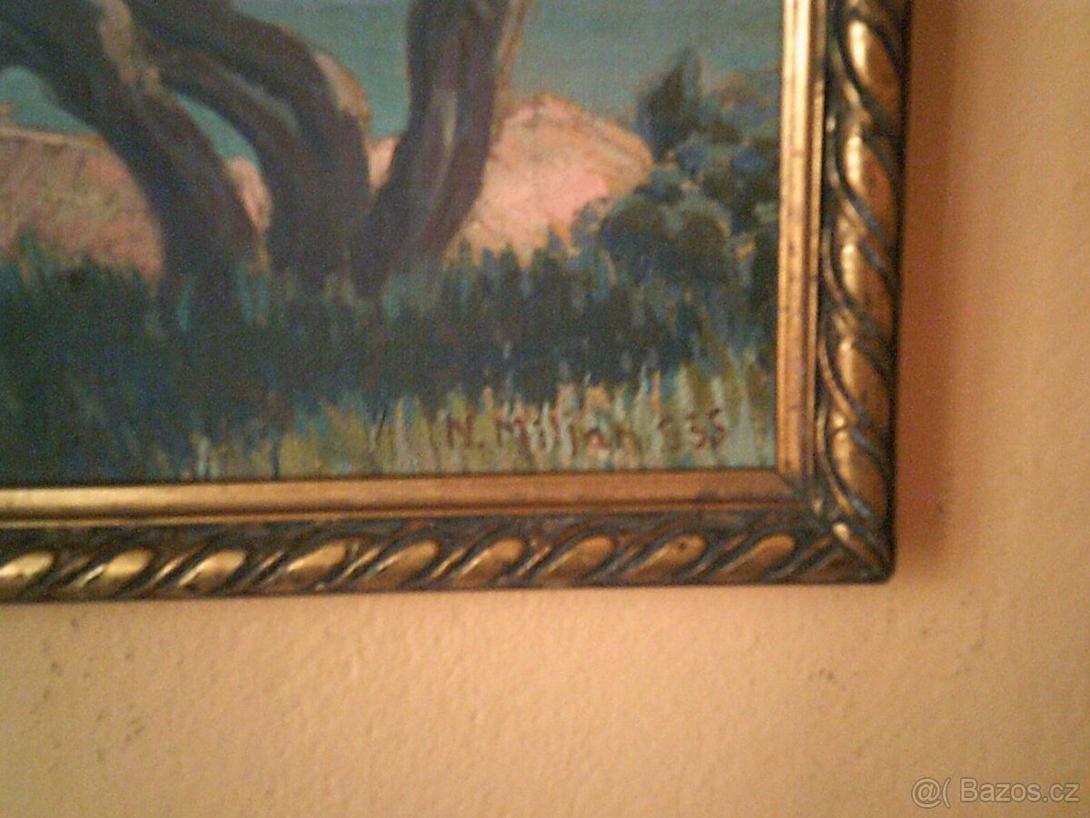 Nádherný starý obraz - dílo-Niko Miljan 1935 - 3
