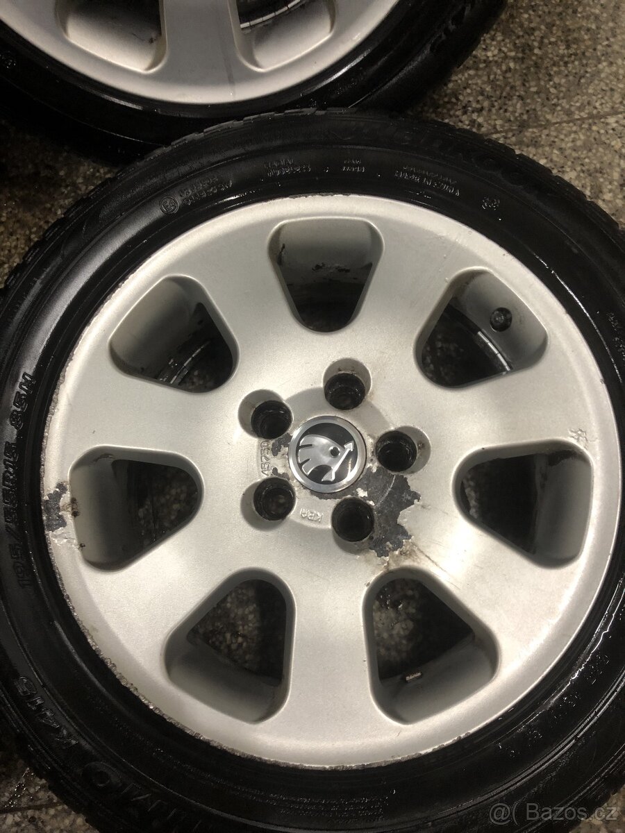 Alu kola r15” 5x100 Škoda č.13 - 3