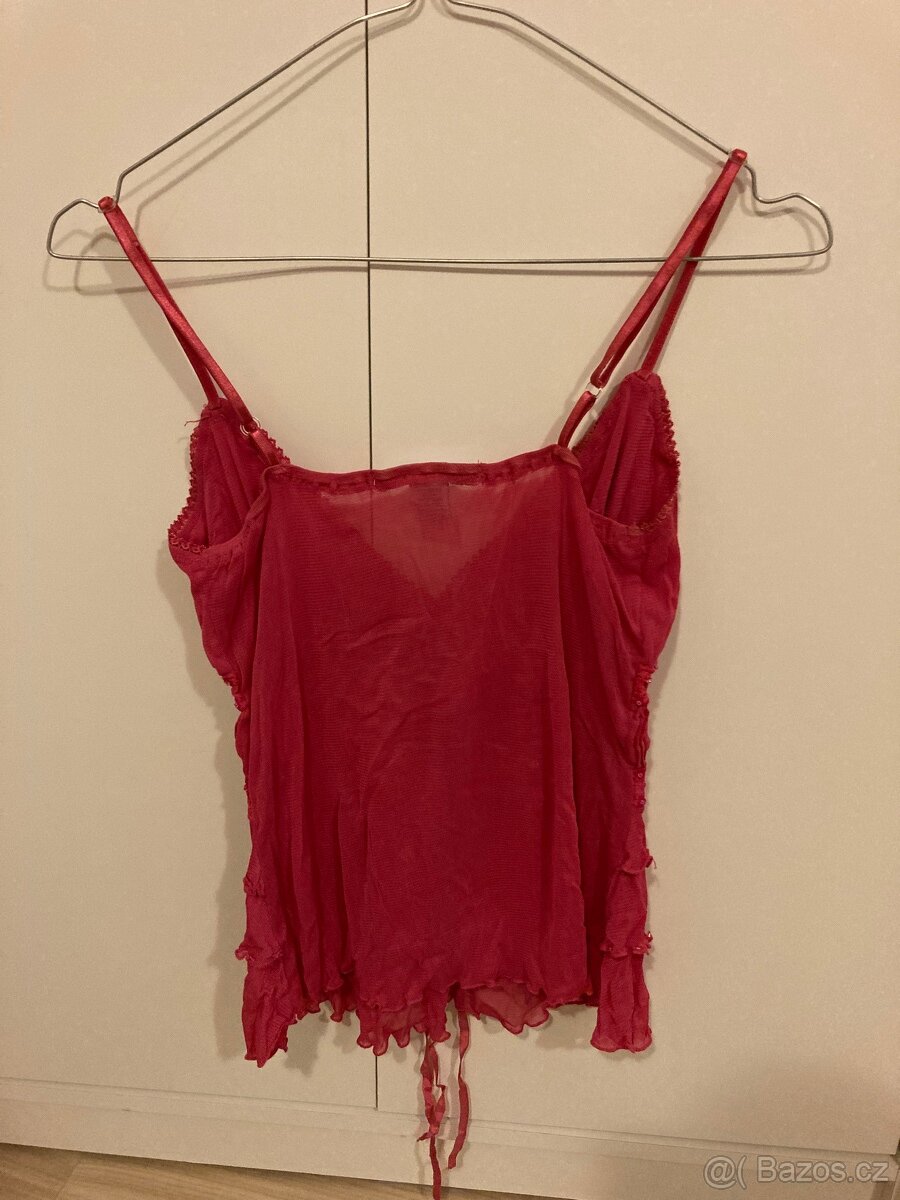 Ruzovy top XS/S - 3