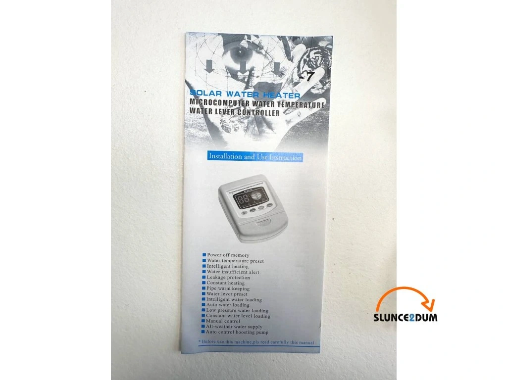Solární kontroler TK-7 pro beztlakový solární ohřívač vody - 3