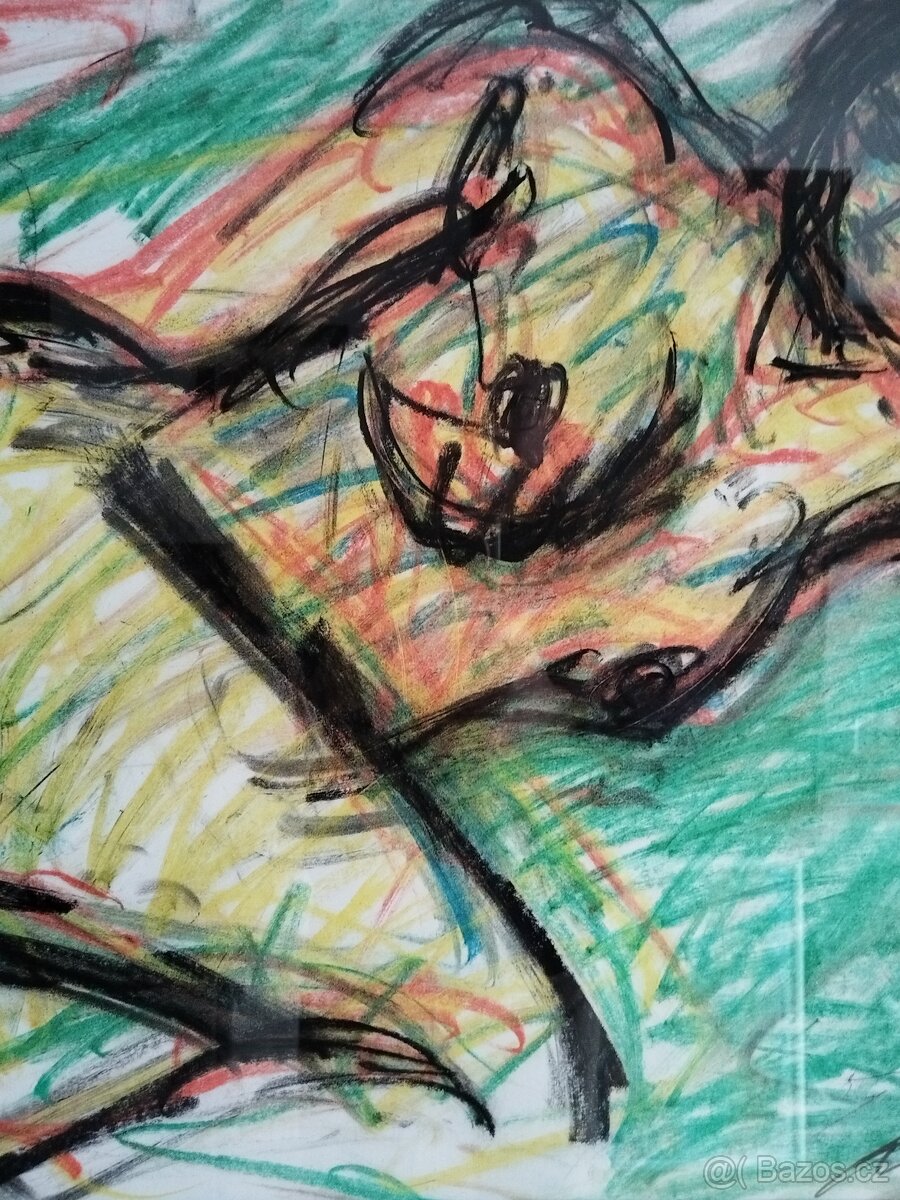 obraz DÁMA, akt, pastel, Antonín Kroča 2008 - 3