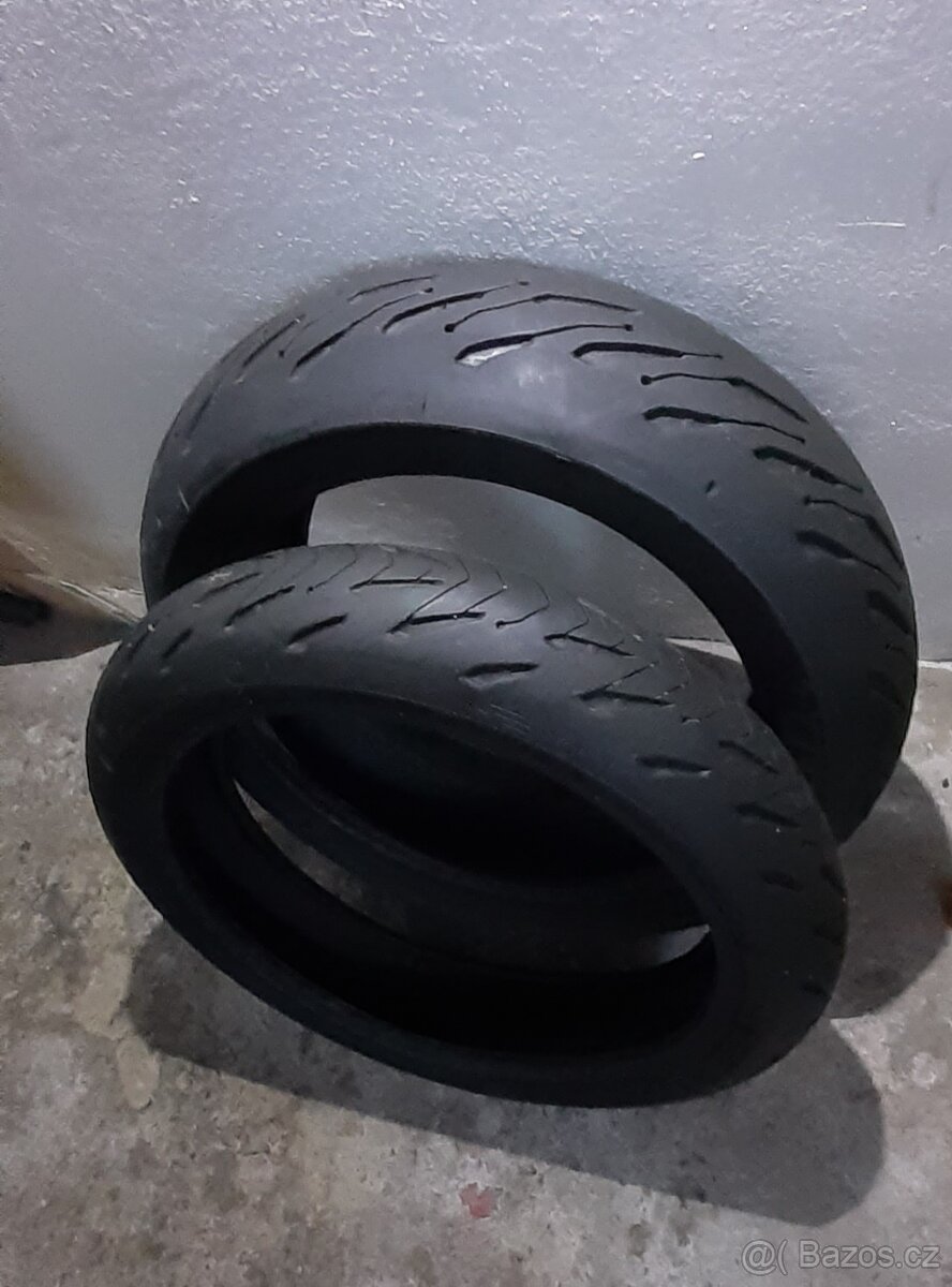 Michelin Road 5 - 2CT, zánovní sada 190/55/17+120/70/17 - 3