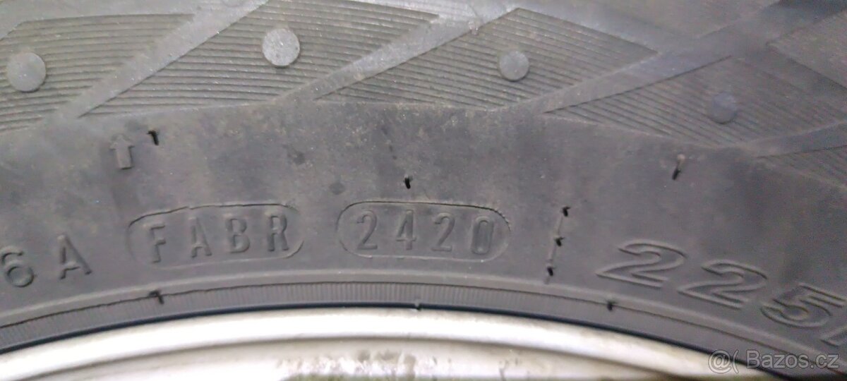 Zimni sada kol s pneu na BMW E60 E61 zadokolka 225/55 R16 - 3