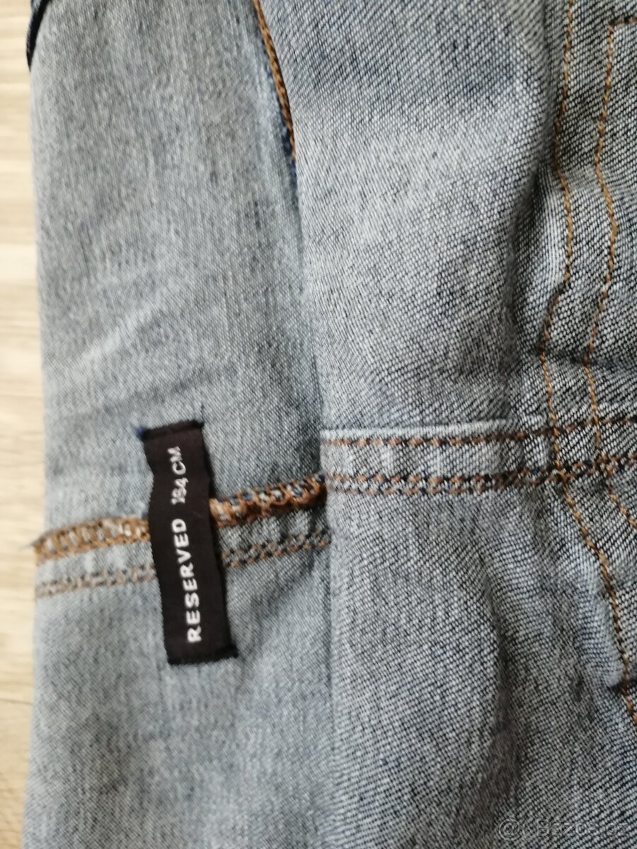 Dívčí džíny s laclem Reserved 164 dvojčata - 3