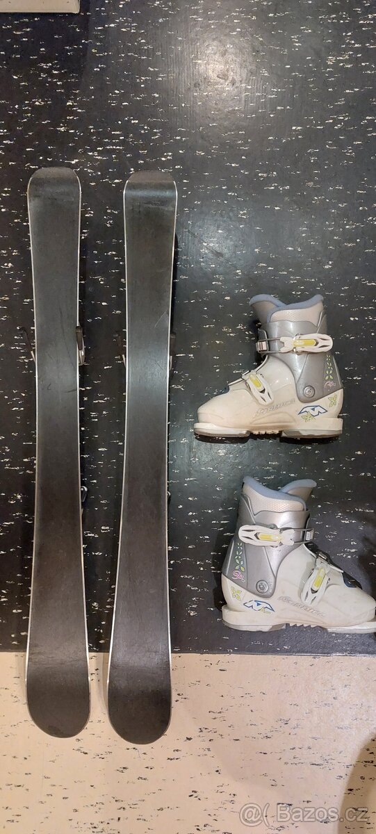 dětské sjezdové lyže 90 cm a boty - 3