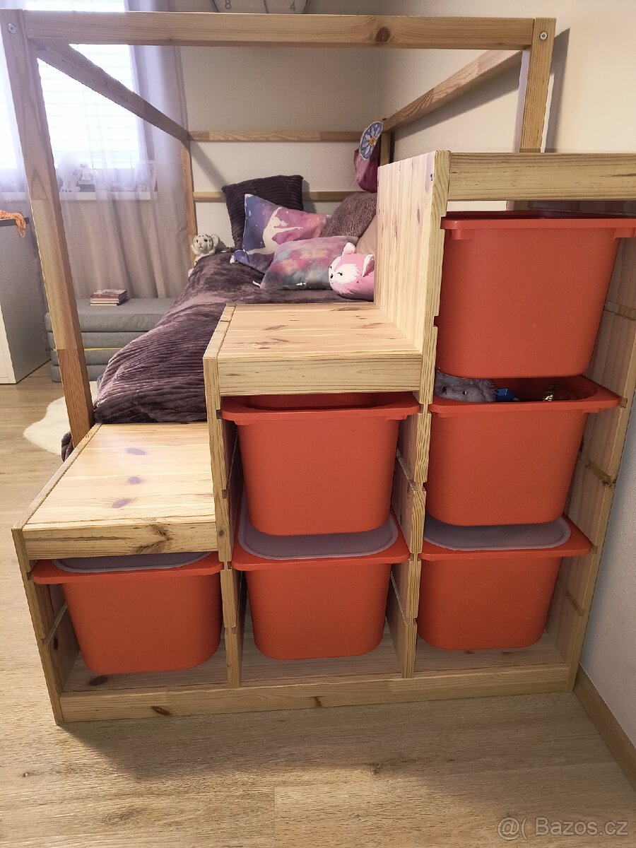 Dětský pokojíček/oboustranná postel Kura/matrace - 3