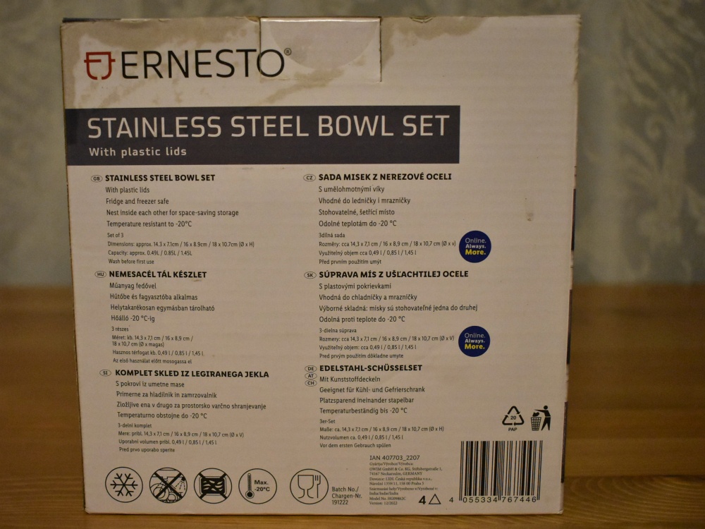 Sada misek z nerezové oceli - 3