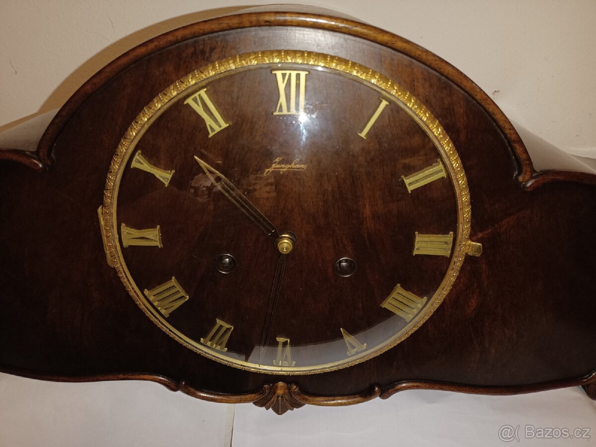 Junghans hodiny starožitný krbové stolní - 3