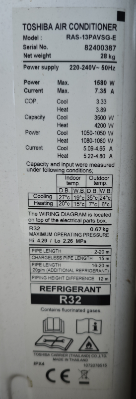prodám klimatizaci toshiba - 3