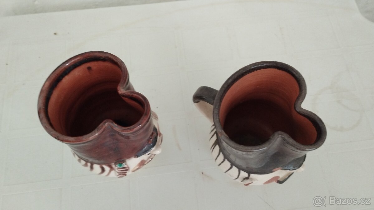 Džbánky - keramika - sada 2 ks - 3