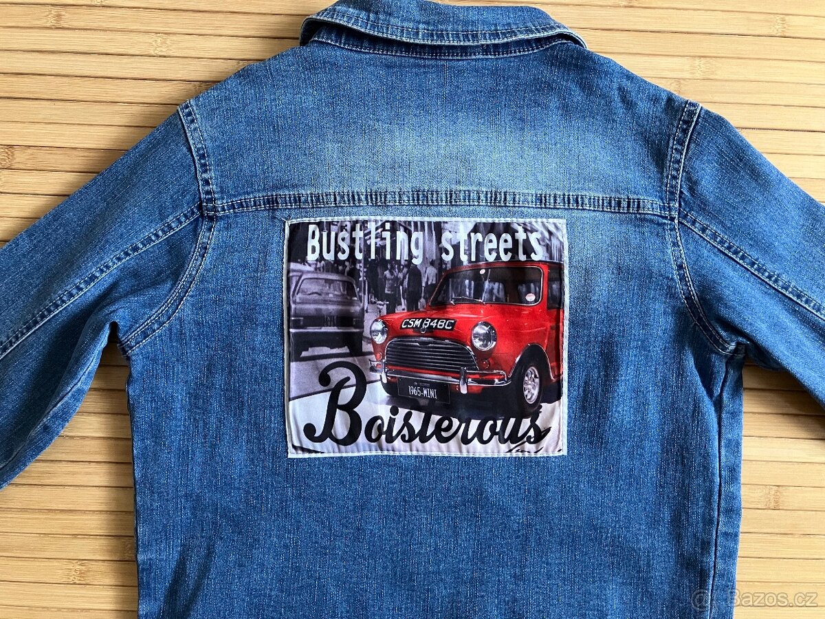 Luxusní džínová bunda s detaily vel.146 - 3