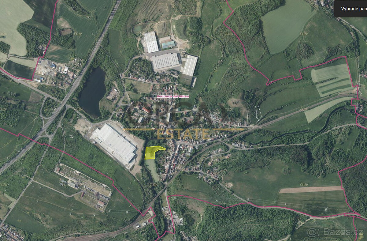 0,67 ha pozemků v k.ú. Hostomice nad Bílinou - 3