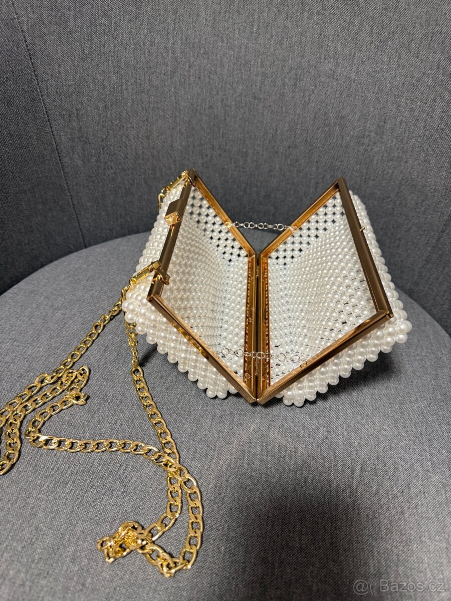 White Pearl Mini Clutch - 3