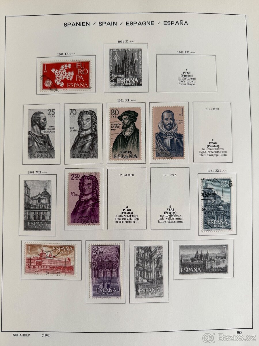 Filatelistická sbírka Španělsko - 3